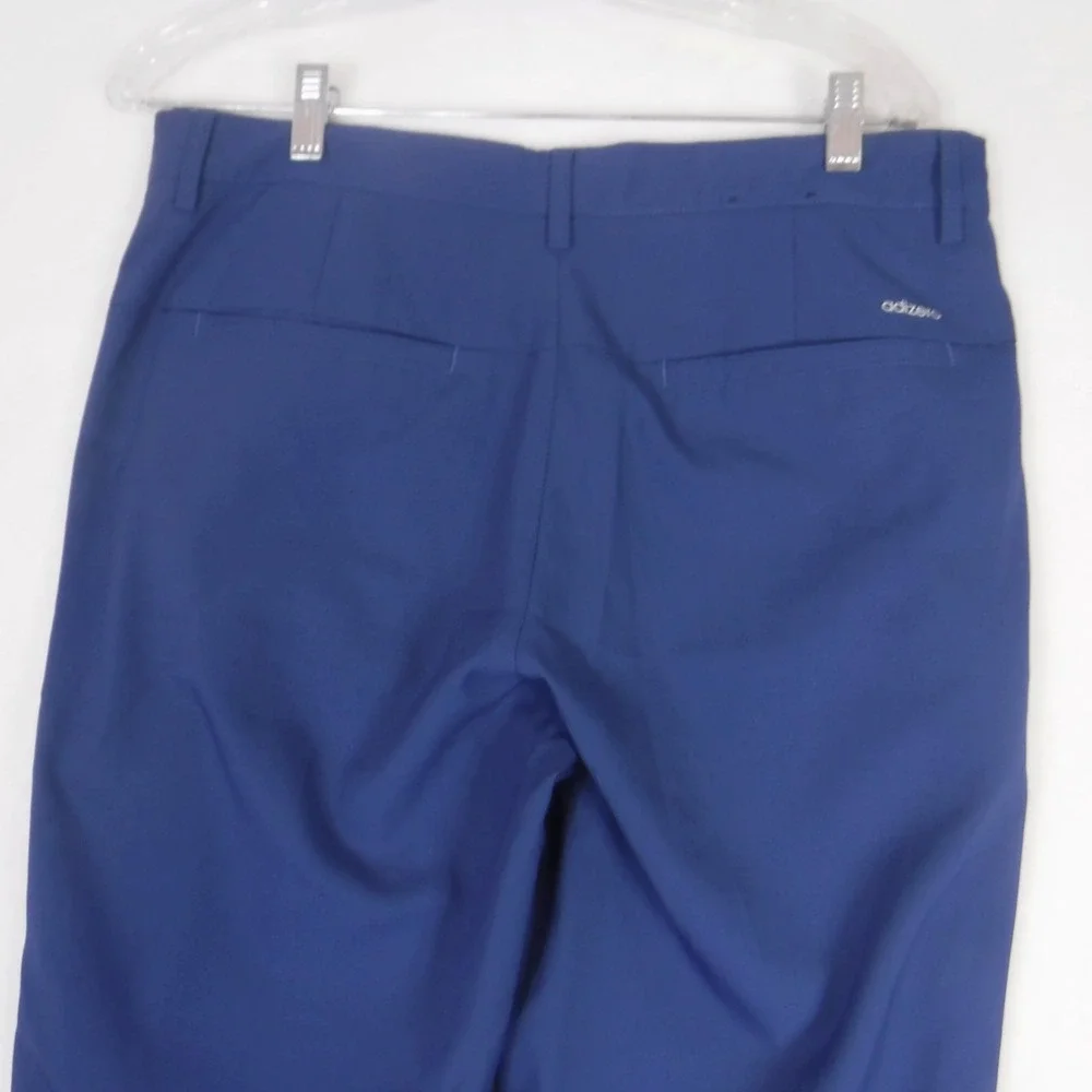Adidas Pants Mens 32‎ x 32 Blue Chino Straight Fit Adizero Performance Golf